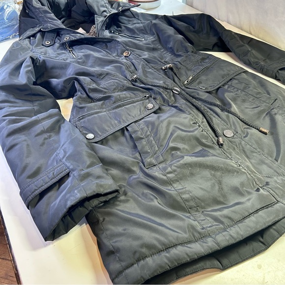 Laundry by Shelli Segal Los Angeles Black Hooded Parka Jacket Winter Coat.  XS - Picture 11 of 13
